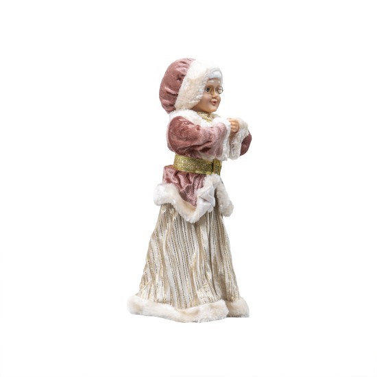 Decoratiune Craciun, Craciunita, culoare roz, 45x20 cm, B.S.P. / SL 457