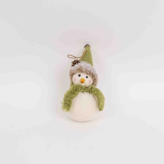 Decoratiune craciun, model om zapada verde, 12/SET, 14 cm, B.S.P. / SL464