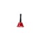 Clopotel metalic cu maner, culoare rosu, 13 x 7,5 cm , B.S.P. / SL494_R