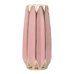 Vaza din ceramica, culoare roz, H 22, B.S.P. / SL579_R