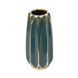 Vaza din ceramica, culoare verde, H 22, B.S.P. / SL579_V