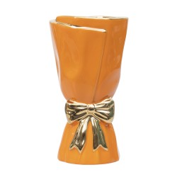 Vaza din ceramica, culoare portocaliu, H 24, B.S.P. / SL581_P