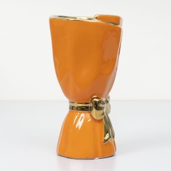 Vaza din ceramica, culoare portocaliu, H 24, B.S.P. / SL581_P
