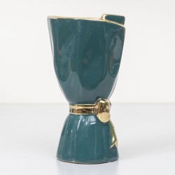 Vaza din ceramica, culoare verde, H 24, B.S.P. / SL581_V