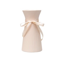 Vaza din ceramica, culoare somon, H 19, B.S.P. / SL584_S