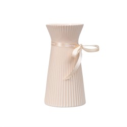 Vaza din ceramica, culoare somon, H 19, B.S.P. / SL584_S