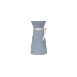 Vaza din ceramica, culoare gri, H 22 cm, B.S.P. / SL585_G