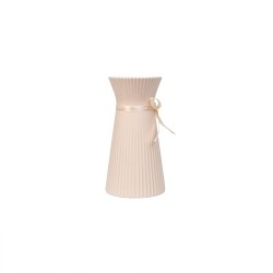 Vaza din ceramica, culoare somon, H 22 cm, B.S.P. / SL585_S