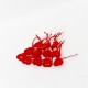 Set 12 inimi pe bat, culoare rosu, H 23 cm, B.S.P. / SL589