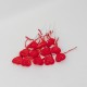 Set 12 inimi pe bat, culoare rosu, H 23 cm, B.S.P. / SL589