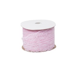 Rola dantela, 4 cm / 10m , culoare roz, B.S.P. / SL604_RZ