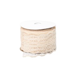 Rola dantela, 4 cm / 10m , culoare somon, B.S.P. / SL604_S