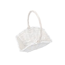 Cos impletit, model patrat, culoare alb, set 2 cosuri, B.S.P. / SL610