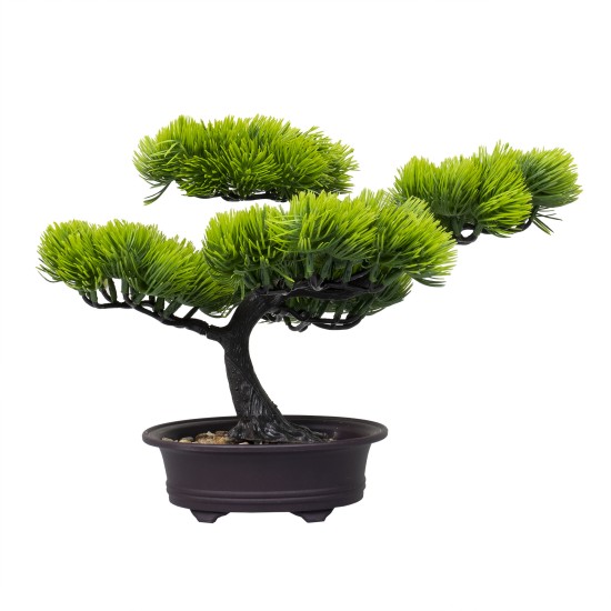 Bonsai in ghiveci, culoare verde, 34x24 cm, B.S.P. / SL613