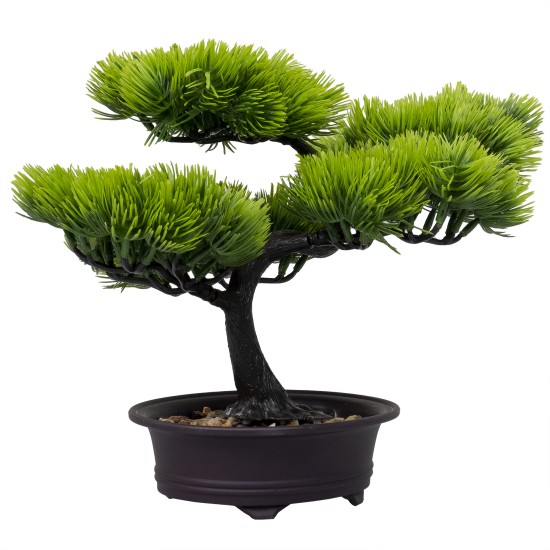Bonsai in ghiveci, culoare verde, 34x24 cm, B.S.P. / SL613