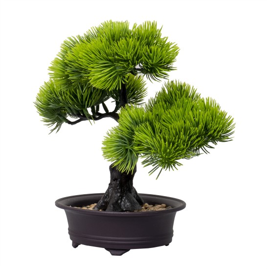Bonsai in ghiveci, culoare verde, 25X15X12 cm, B.S.P. / SL614