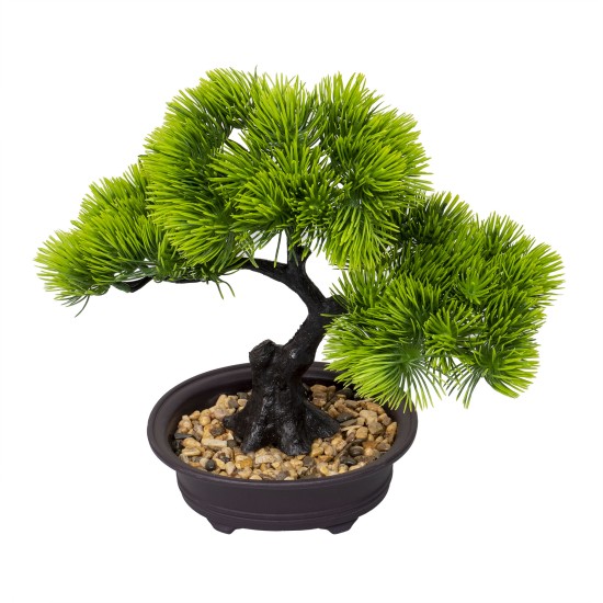 Bonsai in ghiveci, culoare verde, 25X15X12 cm, B.S.P. / SL614