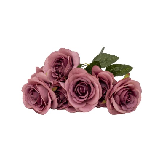 Buchet 7 trandafiri artificiali, culoare roz inchis, H 40 cm, B.S.P. / SL621_9