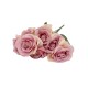 Buchet 7 trandafiri artificiali, culoare roz degrade, H 40 cm, B.S.P. / SL621_7