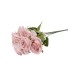 Buchet 7 trandafiri artificiali, culoare roz, H 40 cm, B.S.P. / SL621_4
