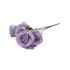 Buchet 7 trandafiri artificiali, culoare lila, H 40 cm, B.S.P. / SL621_5