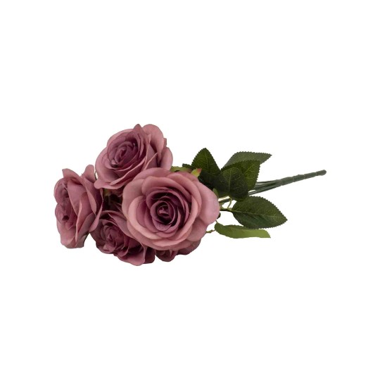 Buchet 7 trandafiri artificiali, culoare roz inchis, H 40 cm, B.S.P. / SL621_9