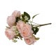 Buchet 9 bujori artificiali, culoare roz deschis, H 40 cm, B.S.P. / SL622_1