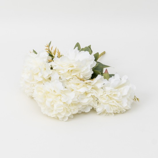 Buchet flori artificiale, model bulgaras, culoare crem, H 50 cm, B.S.P. / SL623_2