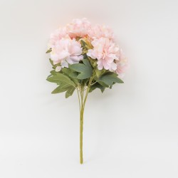 Buchet flori artificiale, model bulgaras, culoare roz, H 50 cm, B.S.P. / SL623_3