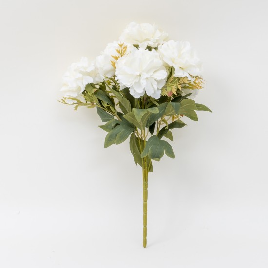 Buchet flori artificiale, model bulgaras, culoare crem, H 50 cm, B.S.P. / SL623_2