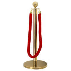 Stalp de delimitare cu finisaj tip oglinda, H 96 cm, culoare auriu, B.S.P. / SL631