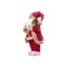 Mos Craciun muzical si dansator, culoare rosu +crem, 45 cm, B.S.P. / SL652_R+C