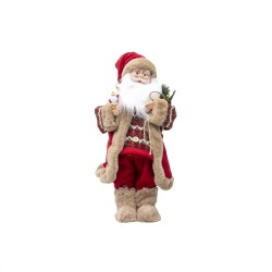Mos Craciun muzical si dansator, culoare rosu, 45 cm, B.S.P. / SL652_R