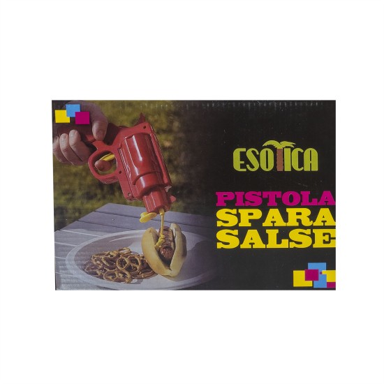 Pistol pentru sosuri, 23X18 cm, culoare rosu, 2 rezerve, B.S.P. / SL655