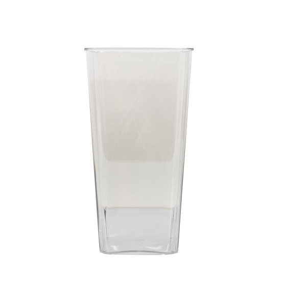 Vaza din plastic, model transparent, 30x16x12 cm, B.S.P. / SL658