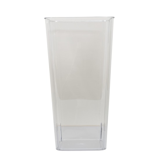 Vaza din plastic, model transparent, 38x19x14 cm, B.S.P. / SL659