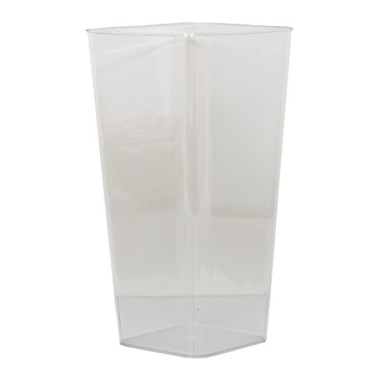 Vaza din plastic, model transparent, 38x19x14 cm, B.S.P. / SL659