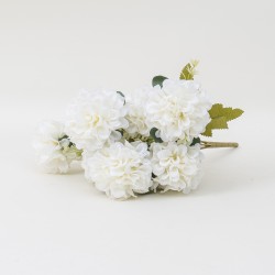 Buchet hortensie artificiala, culoare alb, H 40, B.S.P. / SL667_1