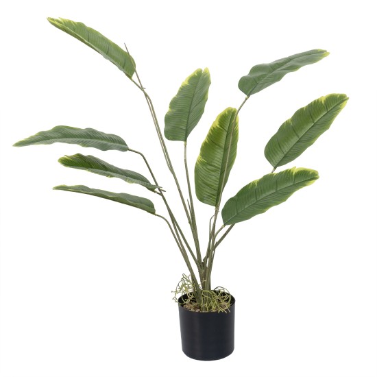 Decoratiune artificiala, verdeata in ghiveci plastic H 73 cm, B.S.P. / SL675