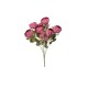 Buchet bujor artificial, 10 fire, culoare grena, h 46 cm, B.S.P. / SL680_Grena