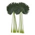 Frunze artificiale de palmier, culoare verde, 12/set, 75x35cm, B.S.P. / SL683