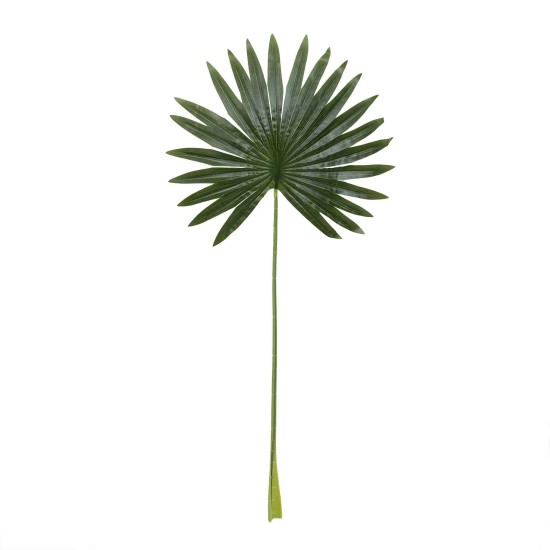 Frunze artificiale de palmier, culoare verde, 12/set, 75x35cm, B.S.P. / SL683