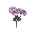 Buchet hortensie artificiala, 5 capete, culoare mov, h-44 cm, B.S.P. / SL684_Mov