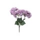 Buchet hortensie artificiala, 5 capete, culoare mov, h-44 cm, B.S.P. / SL684_Mov