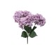 Buchet hortensie artificiala, 5 capete, culoare mov, h-44 cm, B.S.P. / SL684_Mov
