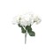 Buchet hortensie artificiala, 5 capete, culoare Aalb, h-44 cm, B.S.P. / SL684_Alb