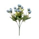 Buchet 13 flori artificiale, culoare turcoaz, B.S.P. / SL685_Turcoaz