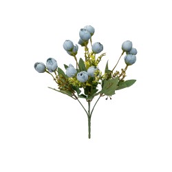 Buchet 13 flori artificiale, culoare turcoaz, B.S.P. / SL685_Turcoaz