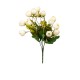 Buchet 13 flori artificiale, culoare crem, B.S.P. / SL685_Crem