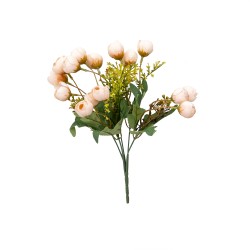 Buchet 13 flori artificiale, culoare roz, B.S.P. / SL685_Roz